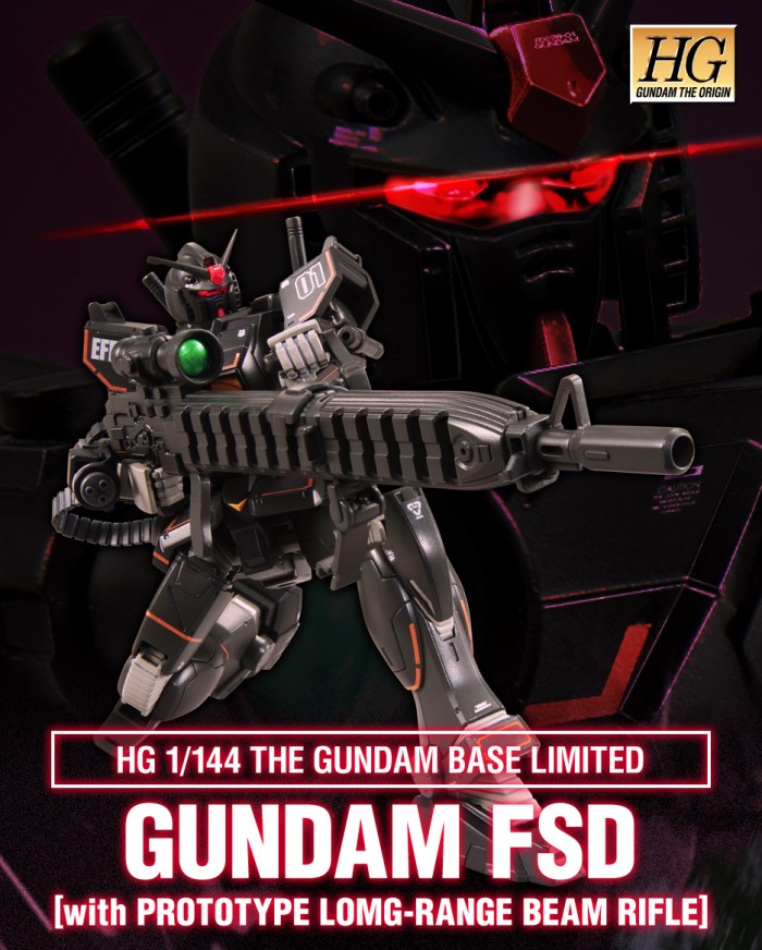 HG 1/144 Gundam FSD (with Prototype Long-Range Beam Rifle)