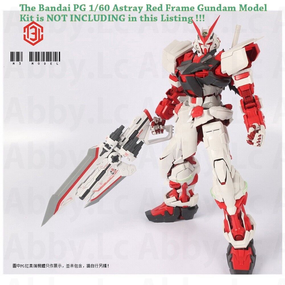 M3 Swords Weapon Unit Equipment Type for Bandai 1/60 PG Gundam Astray Red Frame