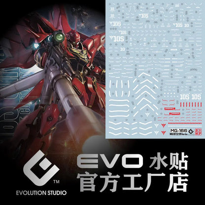 MG 1/100 Sinanju (Anime Color Ver) EVO Water Decal